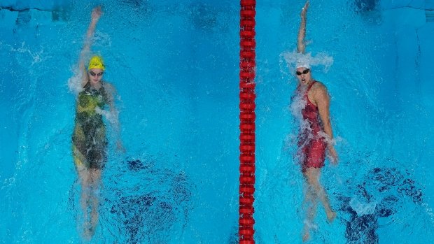Kylie Masse wins silver medal in girls's 200-metre backstroke