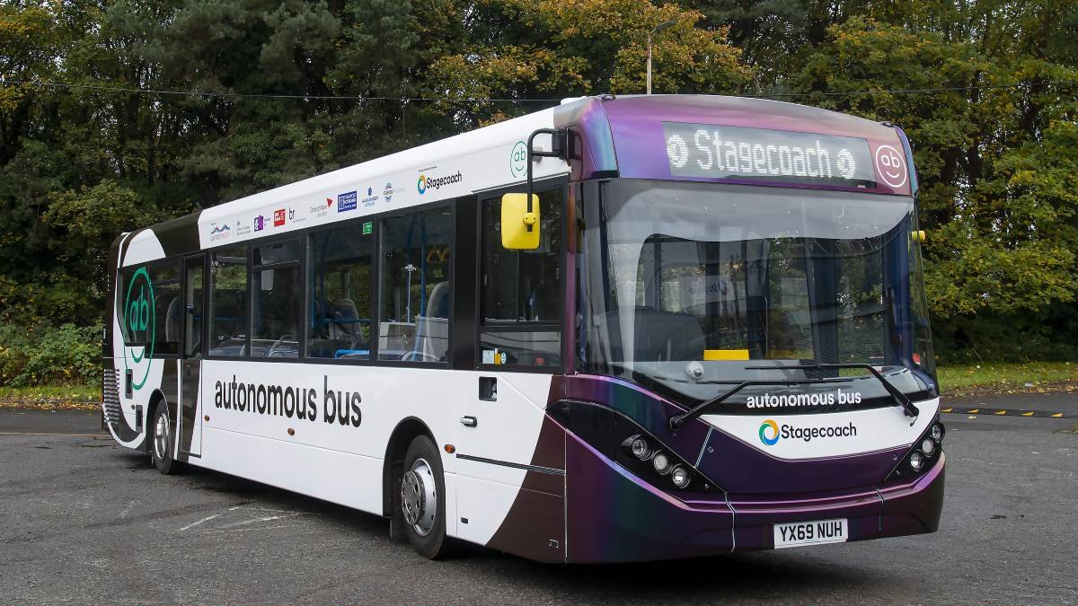 UK's First Self-Driving Bus Begins Road Trials in Scotland