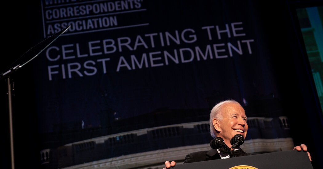 Biden Jokes About Himself and G.O.P. at Correspondents’ Dinner
