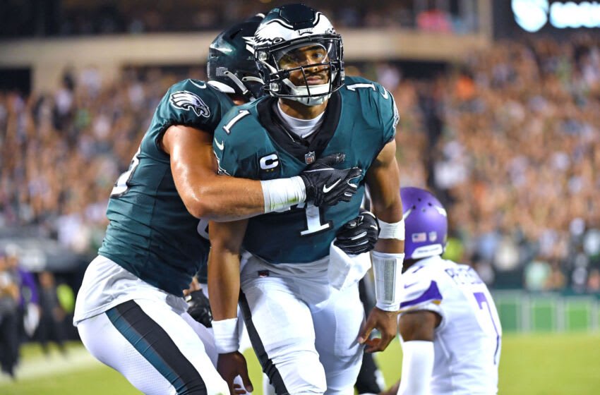 Philadelphia Eagles quarterback Jalen Hurts. (Eric Hartline-USA TODAY Sports)