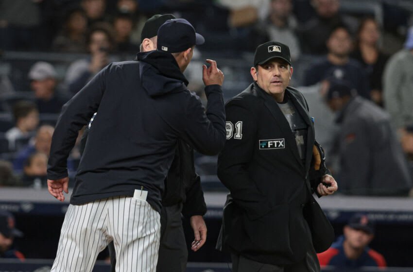 New York Yankees manager Aaron Boone. (Vincent Carchietta-USA TODAY Sports)